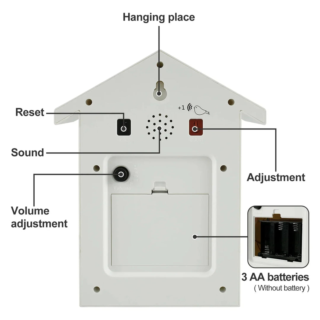 Kalsten | Cuckoo Clock Cuckoo Sound Clock with Pendulum Delicate Cuckoo Clock Bird Battery Operated Cuckoo Wall Clock for Living Room Decor