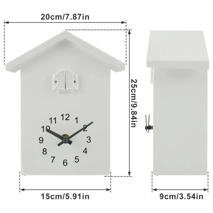 Kalsten | Cuckoo Clock Cuckoo Sound Clock with Pendulum Delicate Cuckoo Clock Bird Battery Operated Cuckoo Wall Clock for Living Room Decor