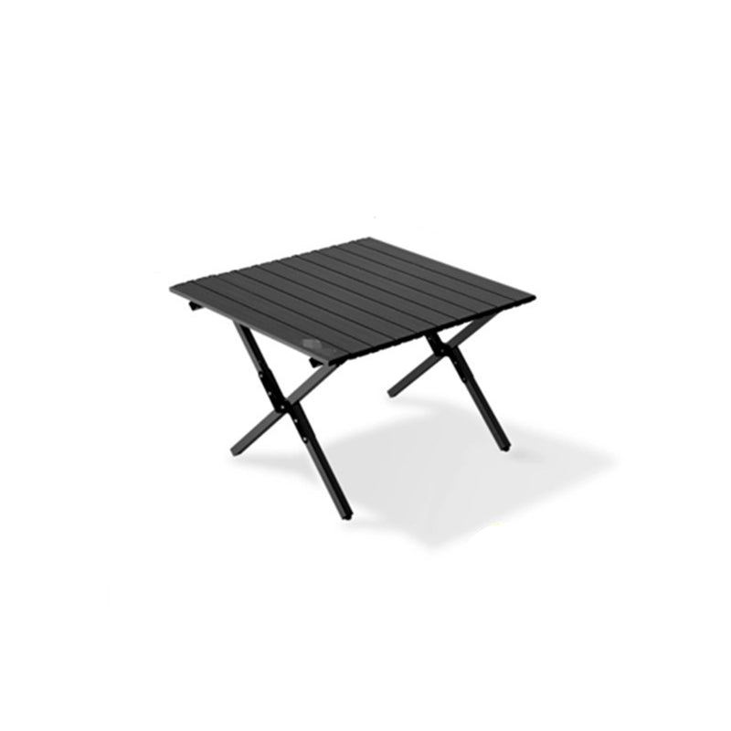 Modern Minimalist Rectangle Carbon Steel Outdoor Foldable Camping Coffee Table 1-Tier For Garden | Kalsten