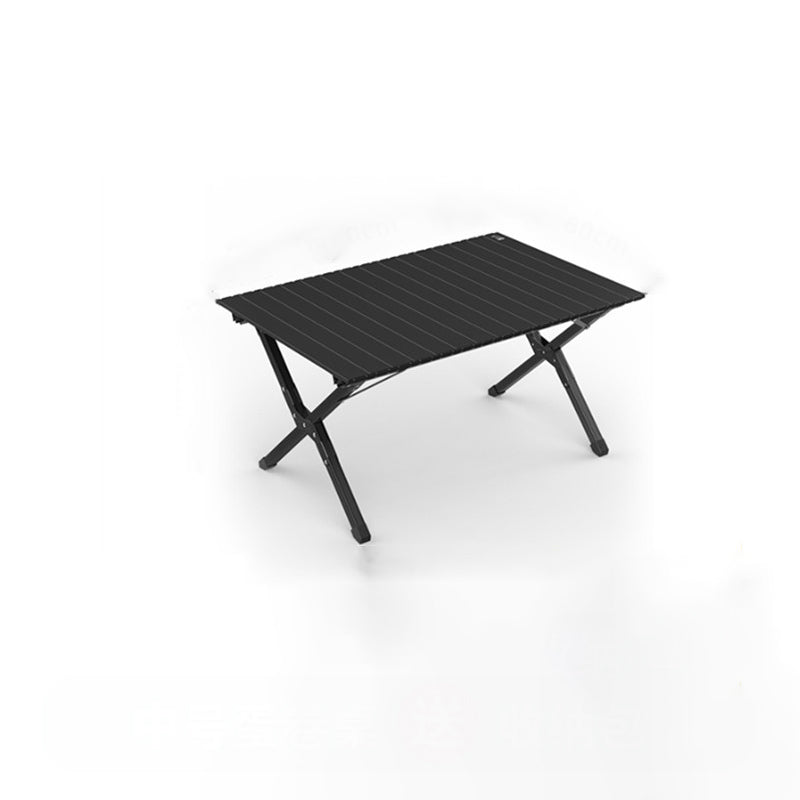 Modern Minimalist Rectangle Carbon Steel Outdoor Foldable Camping Coffee Table 1-Tier For Garden | Kalsten