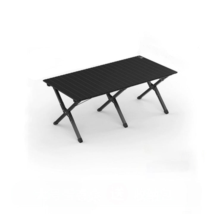 Modern Minimalist Rectangle Carbon Steel Outdoor Foldable Camping Coffee Table 1-Tier For Garden | Kalsten