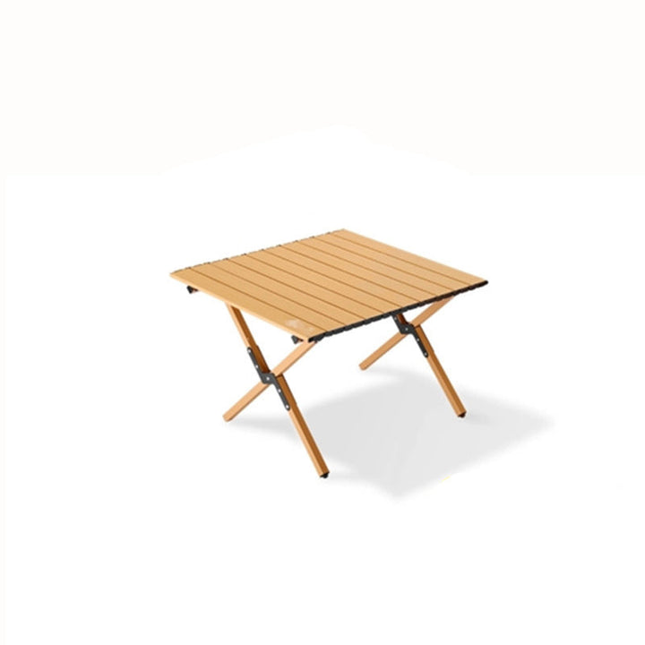 Modern Minimalist Rectangle Carbon Steel Outdoor Foldable Camping Coffee Table 1-Tier For Garden | Kalsten