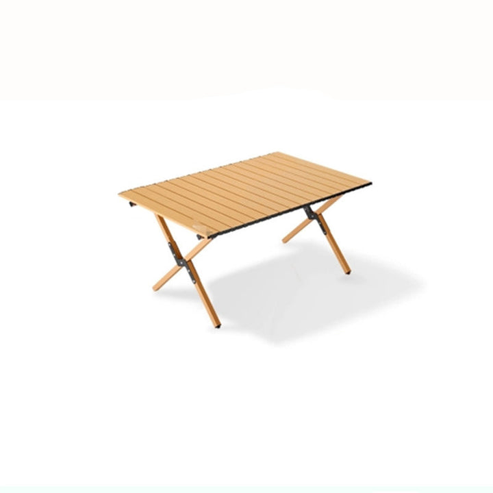 Modern Minimalist Rectangle Carbon Steel Outdoor Foldable Camping Coffee Table 1-Tier For Garden | Kalsten