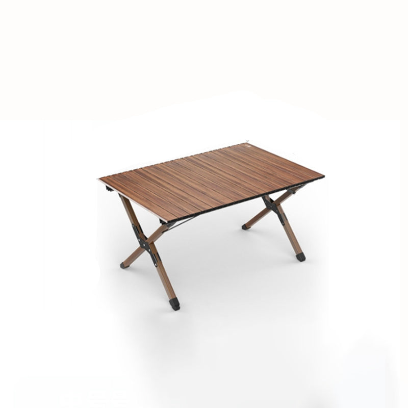 Modern Minimalist Rectangle Carbon Steel Outdoor Foldable Camping Coffee Table 1-Tier For Garden | Kalsten