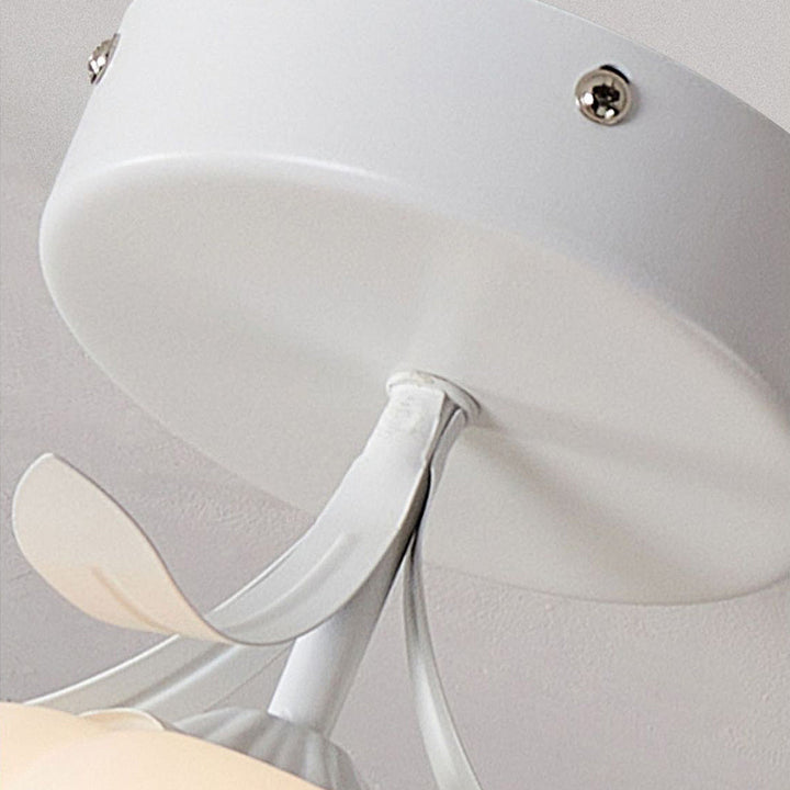 Floral Glass Shade Ceiling Lamp Kalsten