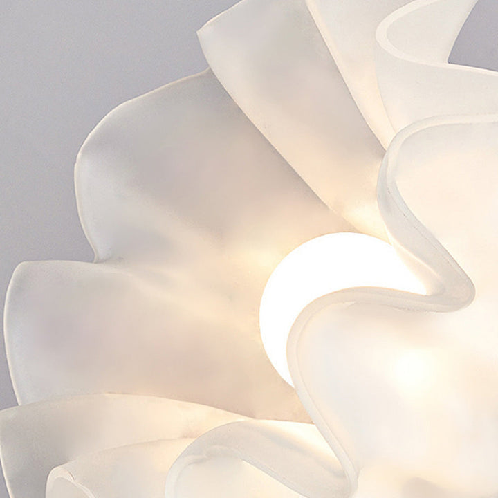 Floral Glass Shade Ceiling Lamp Kalsten