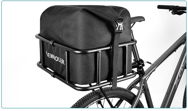 Kalsten | Heavy-Duty Rear Bike Basket with Rack – Large Metal Bicycle Carrier for Groceries, Commutes & E-Bikes