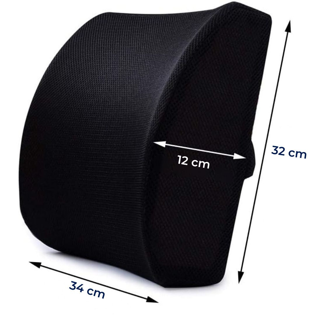 DriveEase | Car Lumbar Support Cushion – Memory Foam Relief – Breathable Mesh – Ideal for Commute & Long Drives Kalsten