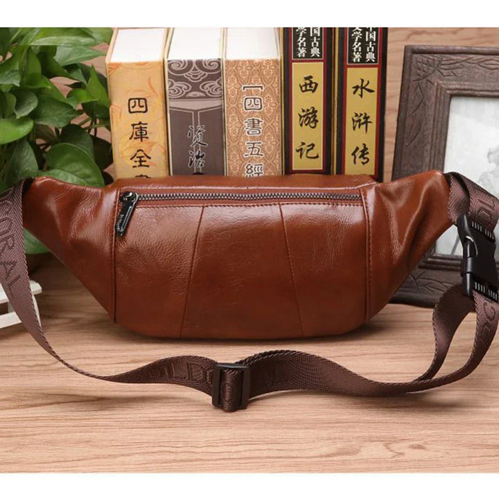 Kalsten | Genuine Leather Fanny Pack | Large Capacity, Robust Design & Versatile for Travel and Outdoor Activities