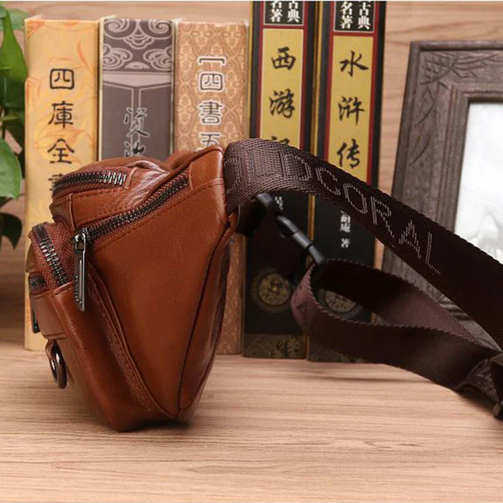 Kalsten | Genuine Leather Fanny Pack | Large Capacity, Robust Design & Versatile for Travel and Outdoor Activities
