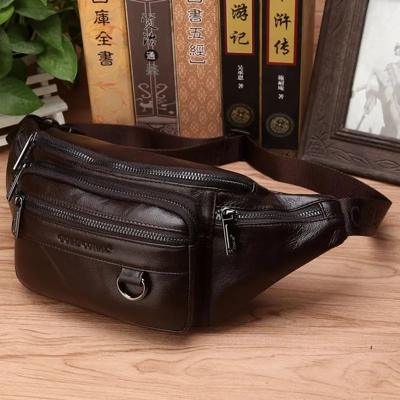 Kalsten | Genuine Leather Fanny Pack | Large Capacity, Robust Design & Versatile for Travel and Outdoor Activities