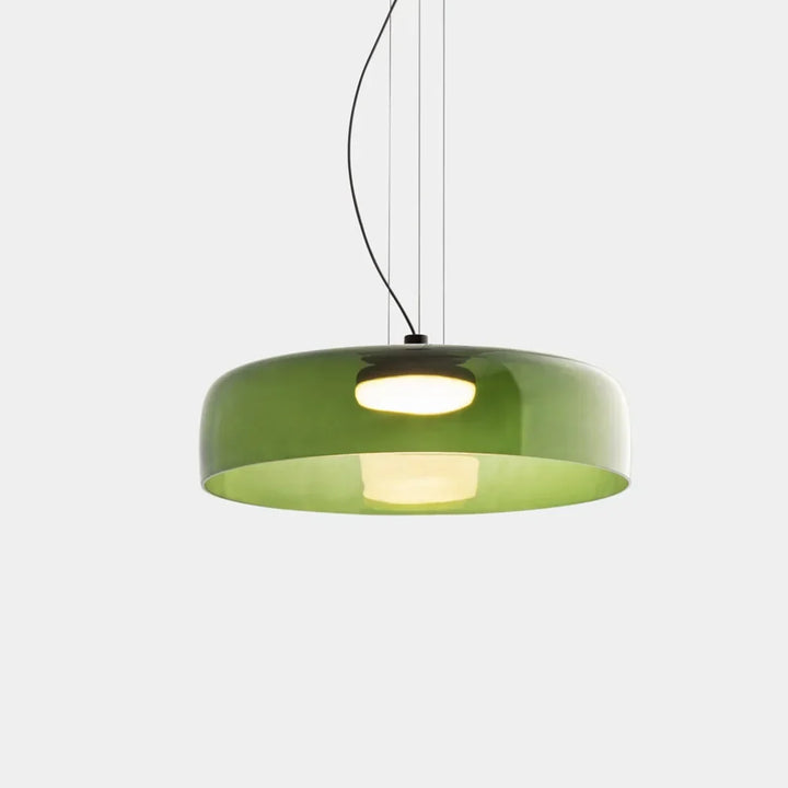 Pendant Light Glass Bowl 10 in Adjustable Dining Room Lounge Hanging Lamp Artistic Ambient Lighting | Kalsten