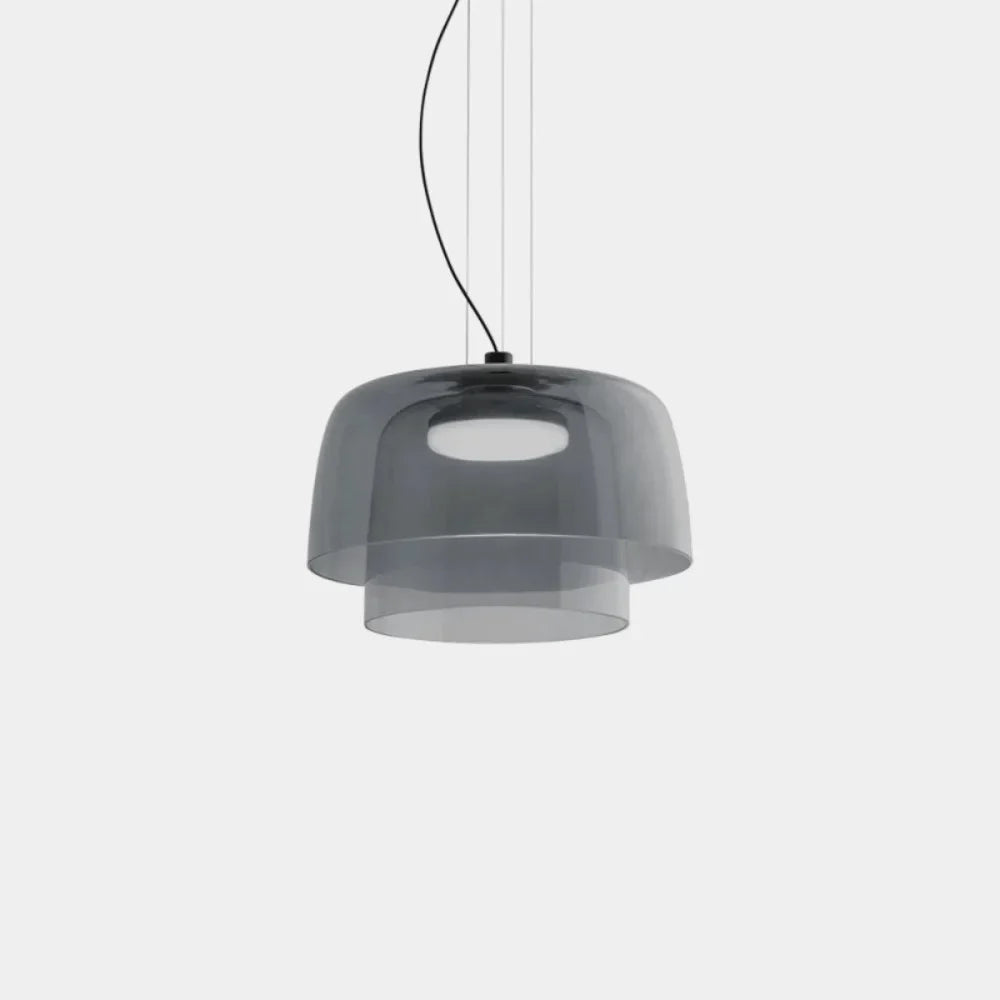 Pendant Light Glass Bowl 10 in Adjustable Dining Room Lounge Hanging Lamp Artistic Ambient Lighting | Kalsten