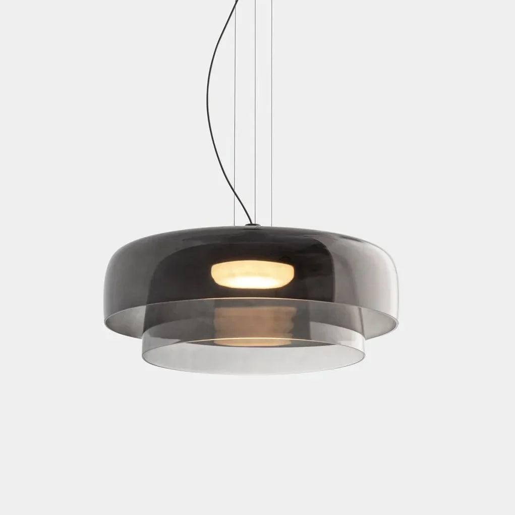 Pendant Light Glass Bowl 10 in Adjustable Dining Room Lounge Hanging Lamp Artistic Ambient Lighting | Kalsten