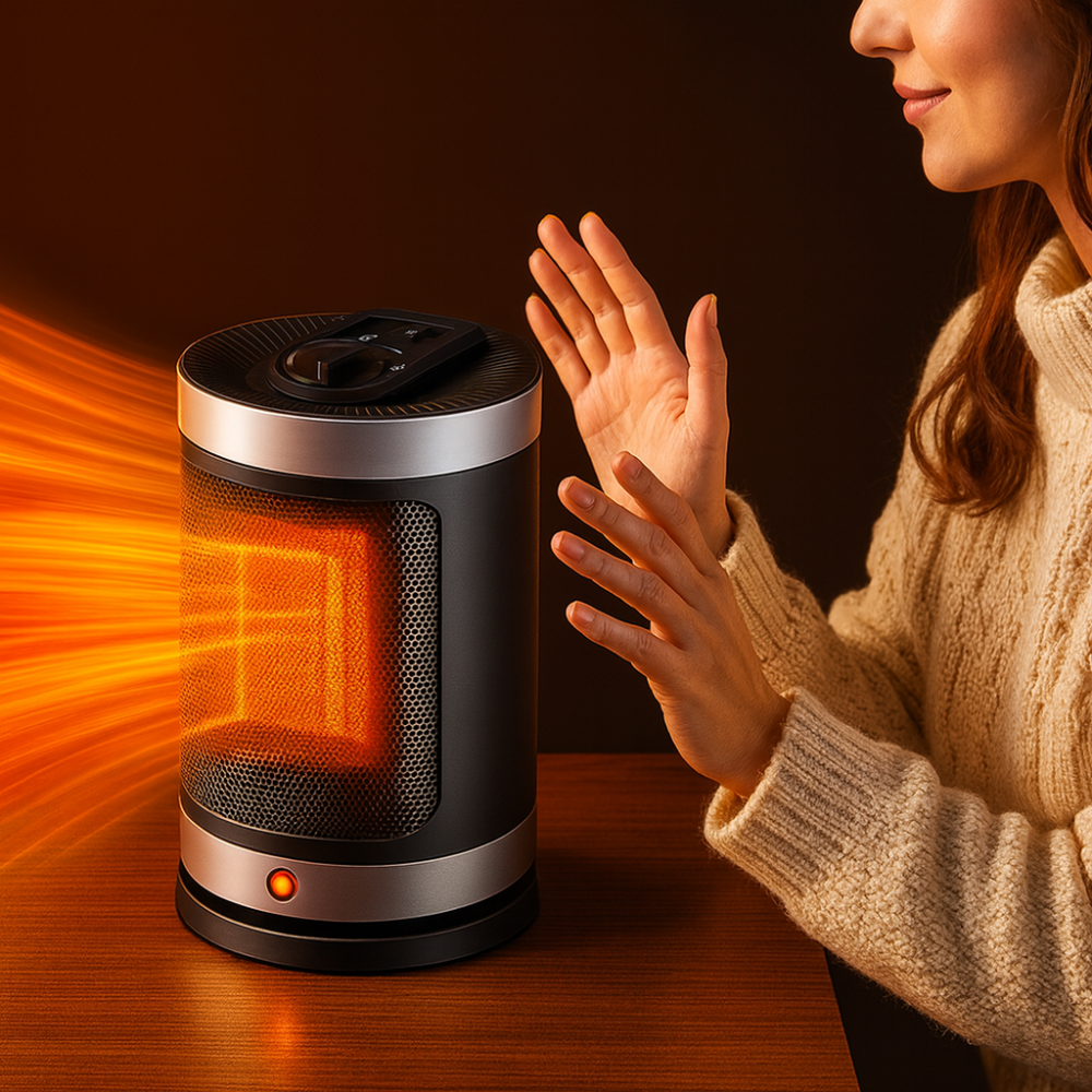 Kalsten | Electric Space Heater Ceramic Portable 900W Adjustable Thermostat