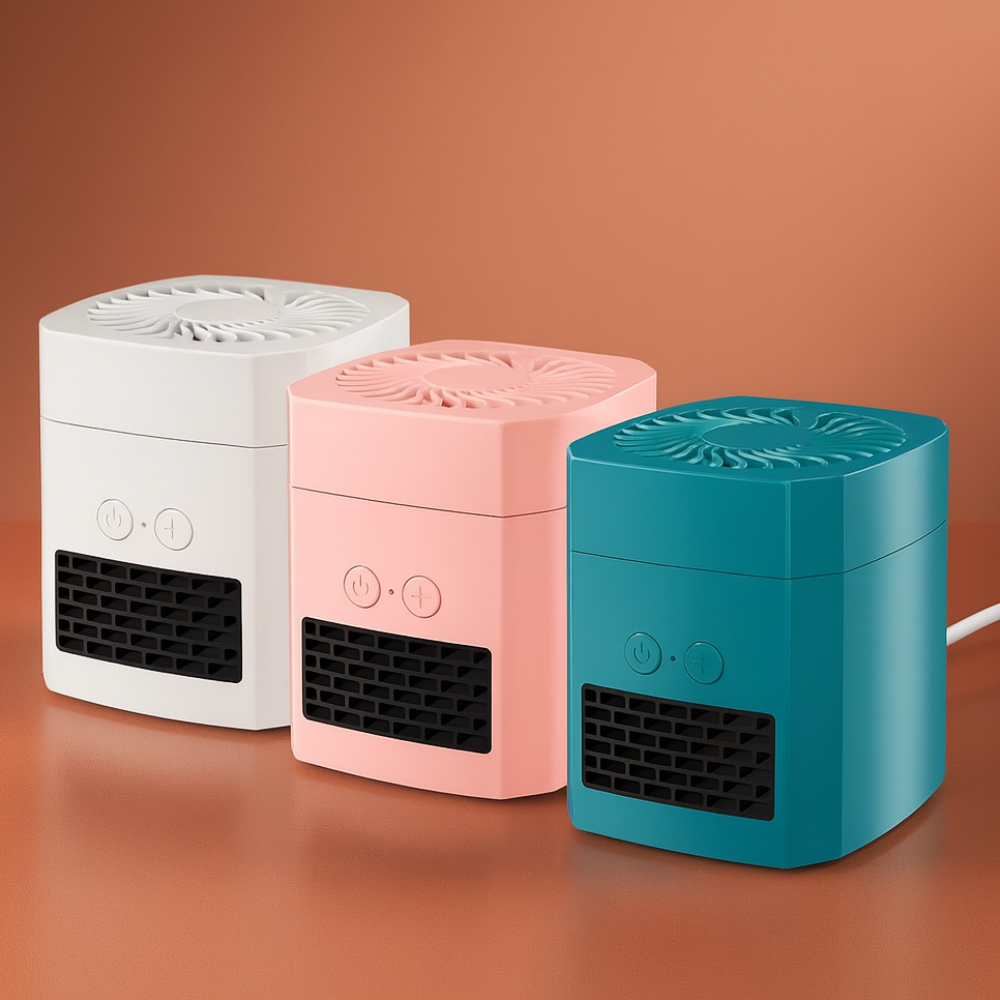 Portable Mini Desk Heater Fan ABS Square Design Kalsten