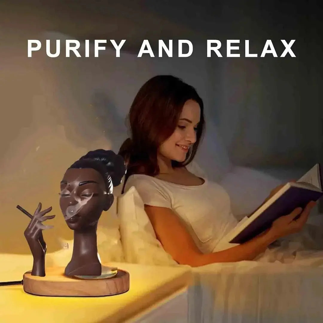 Kalsten | Elegant Incense Holder in the Form of a Black Woman's Head