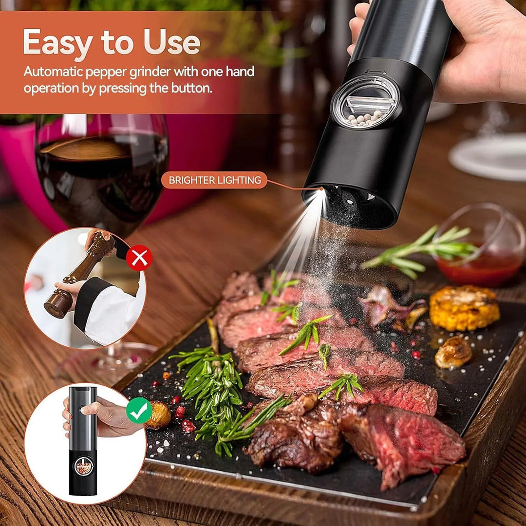 Electric spice grinder set with USB-C charging station | Kalsten