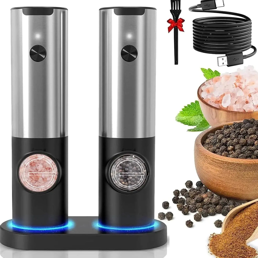 Electric spice grinder set with USB-C charging station | Kalsten