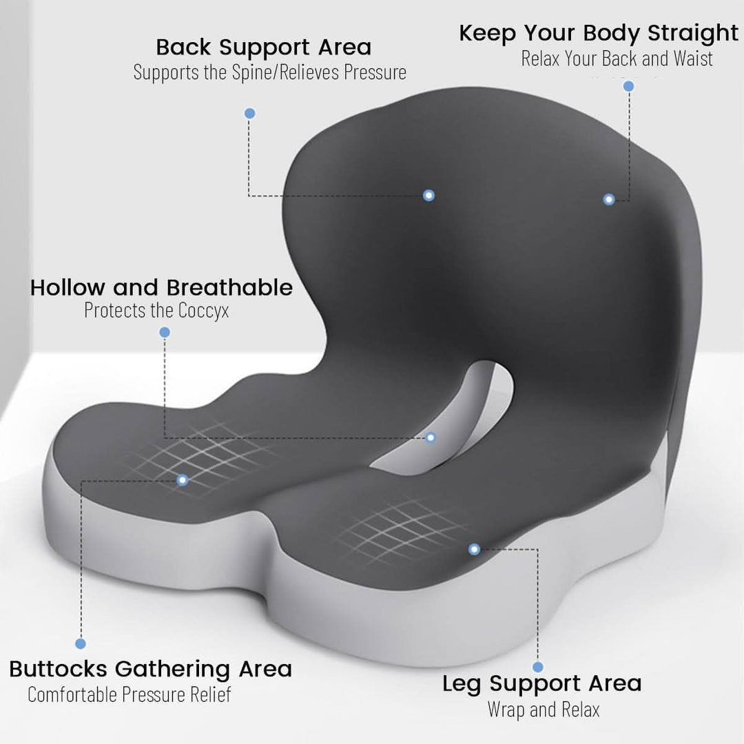 ErgoComfort Pad Memory Foam Seat Cushion | Kalsten