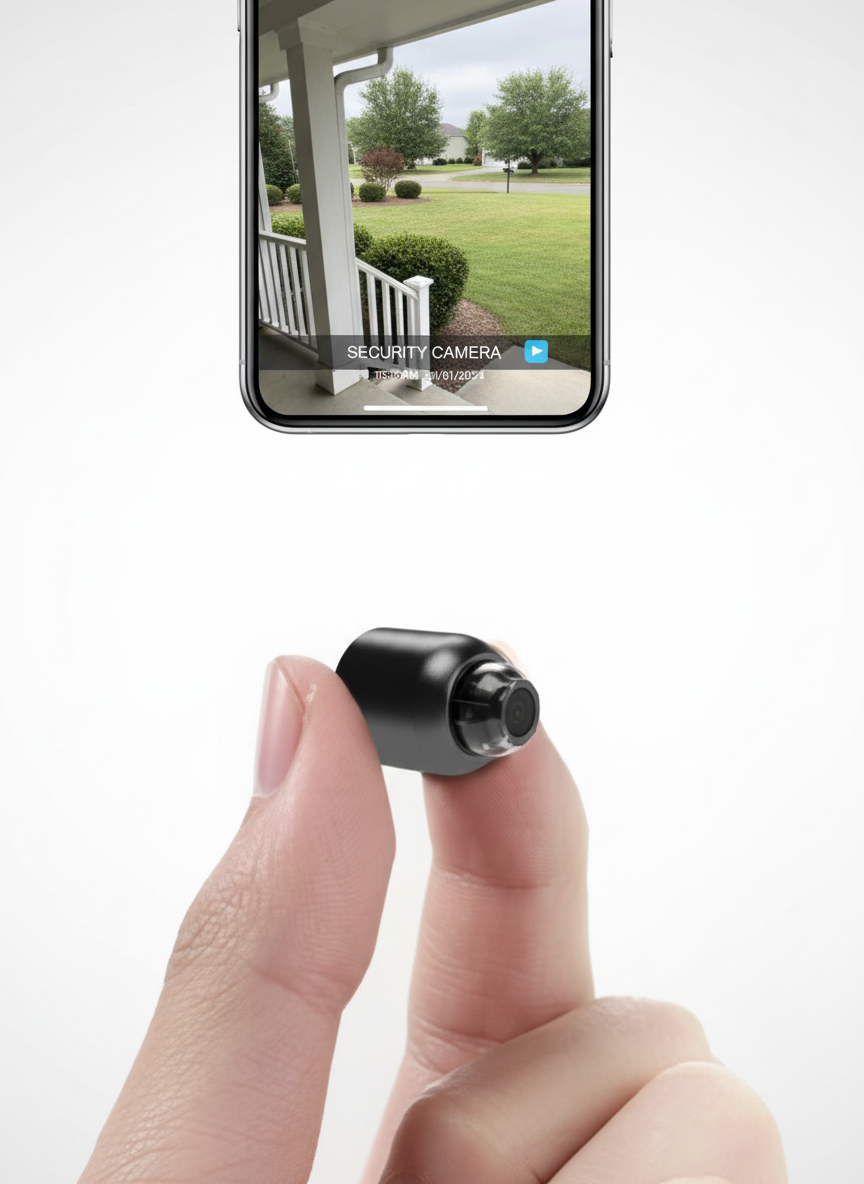 Kalsten | Small WiFi Security Camera Night Vision Wireless HD Kids Pet Safety Monitoring