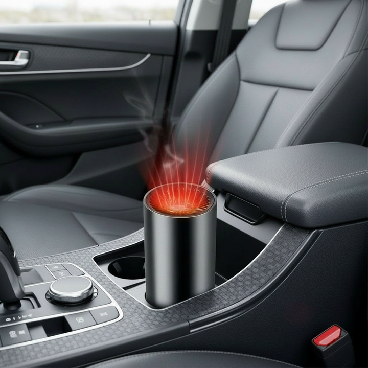 Kalsten | Fast Heating Cup Shape Car Warm Air Blower - Fast Heating & Cooling Adjustable 360 Degree Rotatable Plug and Use for Car, SUV , RV and Truck