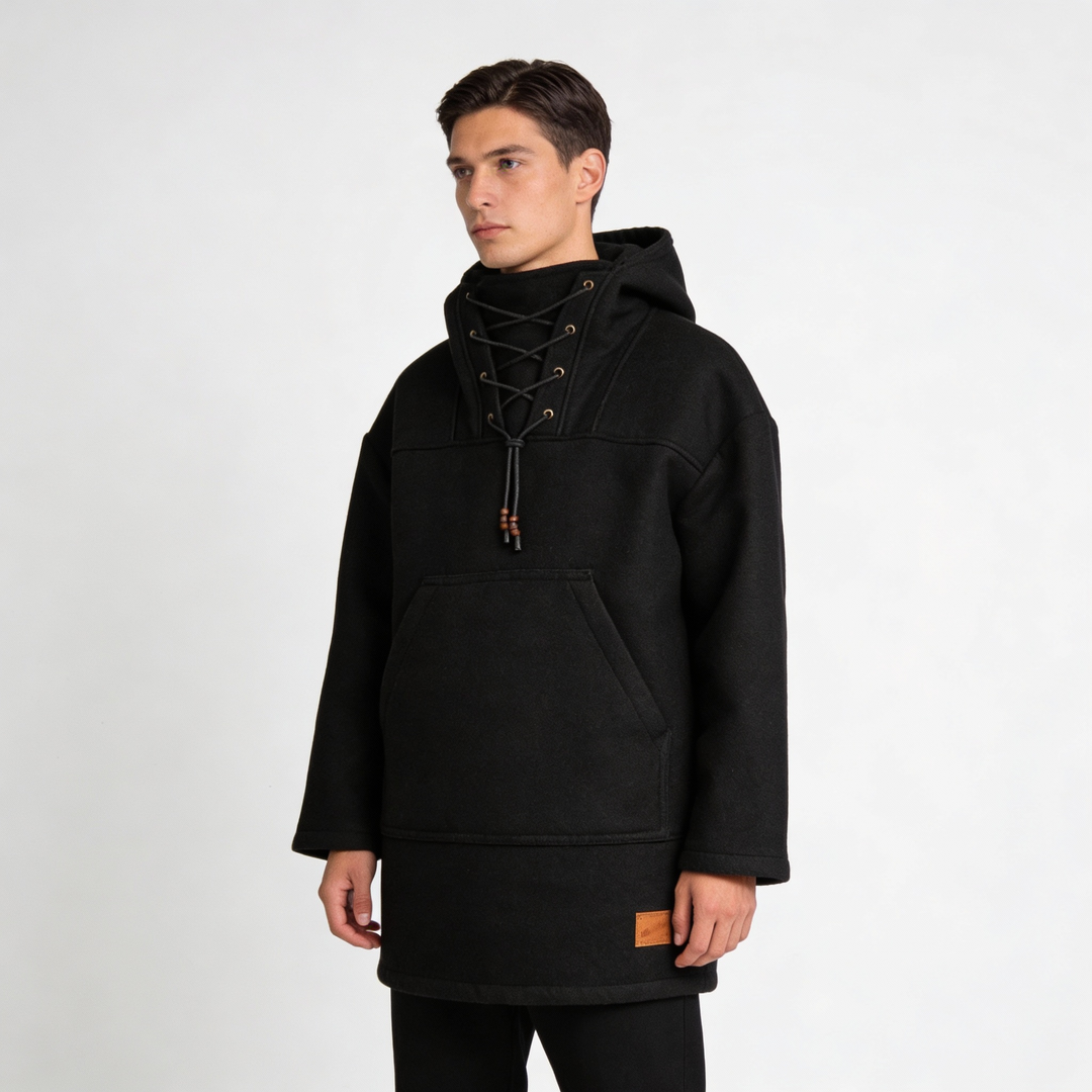 Kalsten | Boreal Windrak Woolanorak Jacket | 650g/m² Heavyweight Wool | 28-Micron Wind-Resistant Outerwear | Technical Hunting & Expedition Smock