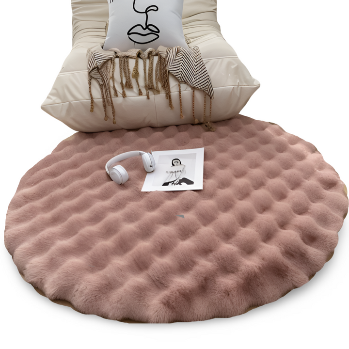 Round Velvet Soft Non-Slip Floor Mat – Cozy Fleece Home Decor | Kalsten