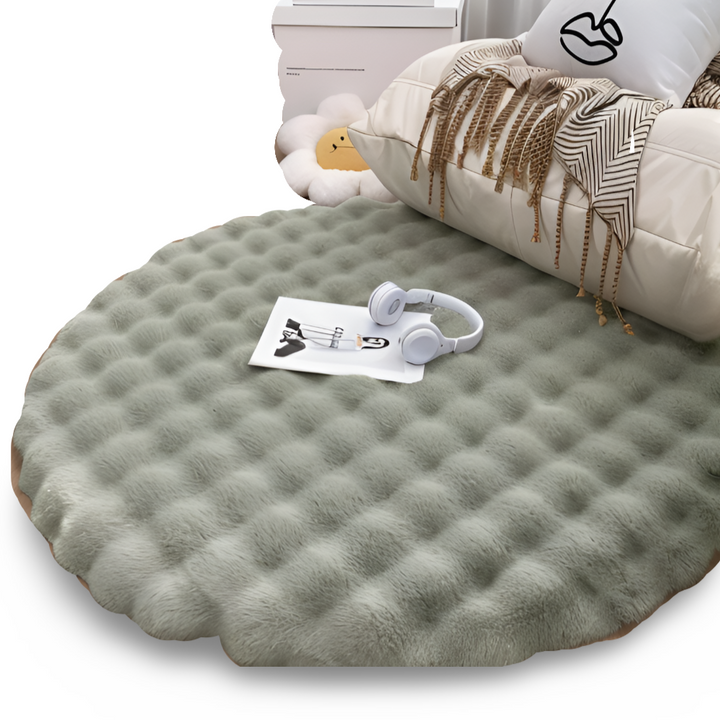Round Velvet Soft Non-Slip Floor Mat – Cozy Fleece Home Decor | Kalsten