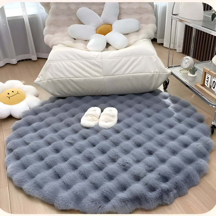 Round Velvet Soft Non-Slip Floor Mat – Cozy Fleece Home Decor | Kalsten
