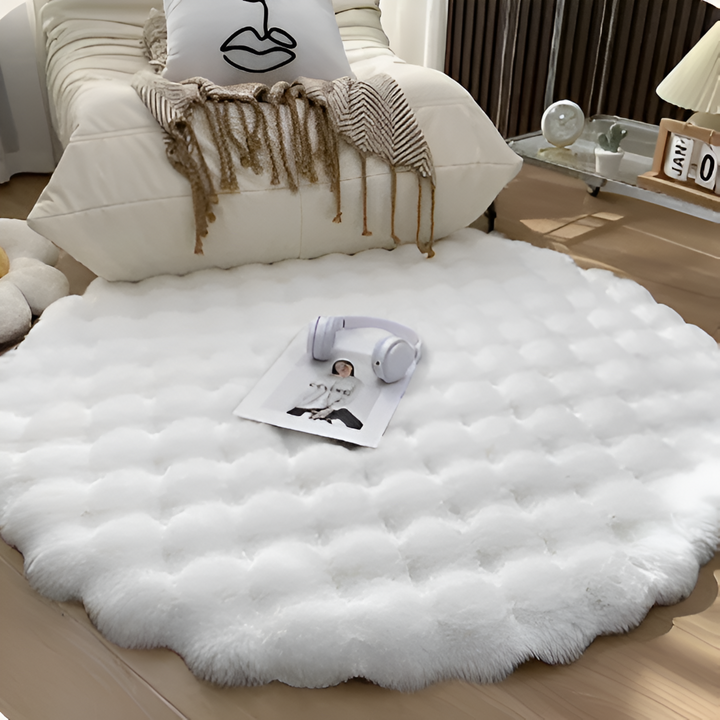 Round Velvety Soft Non-Slip Floor Mat – Cozy Fleece Home Decoration | Kalsten