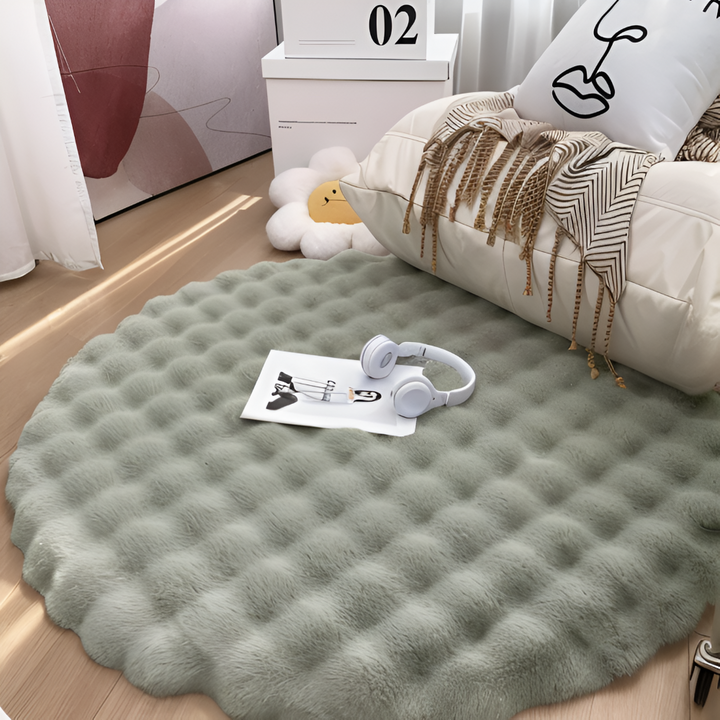 Round Velvet Soft Non-Slip Floor Mat – Cozy Fleece Home Decor | Kalsten
