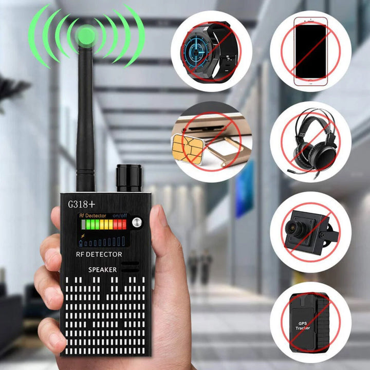 Spy Detector | RF Eavesdropping Device, Hidden Camera & GPS Tracker Finder with Laser Lens - Anti-Surveillance Signal Protection | Kalsten
