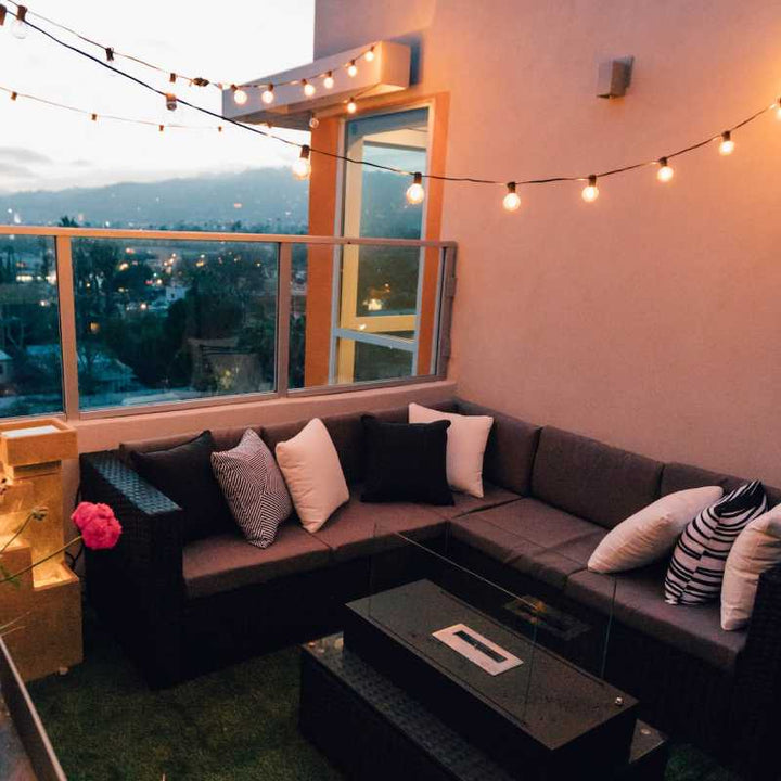25FT Globe String Lights with Bulbs for Indoor/Outdoor Waterproof Connectable Hanging Lights for Backyard Porch Balcony Party Decor | Kalsten