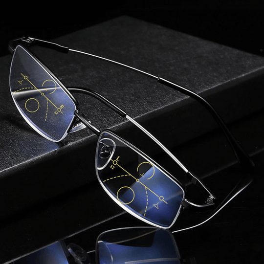 Progressive multifocal reading glasses with blue light filter | Kalsten