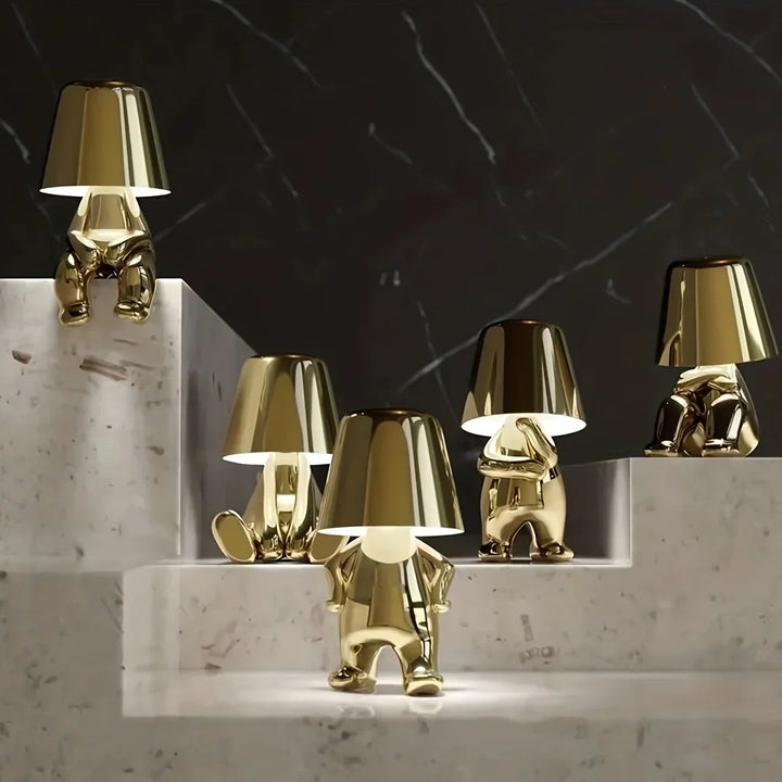 Modern LED table lamp in sculpture design – Decorative statue lamp for living room | Kalsten
