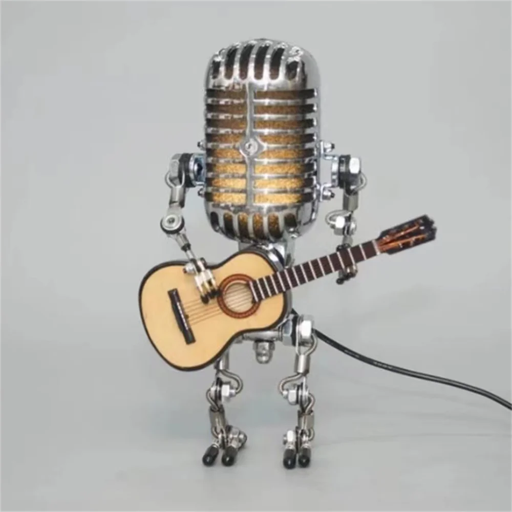 Table Lamp Industrial Metal Robot Desk Light | Kalsten