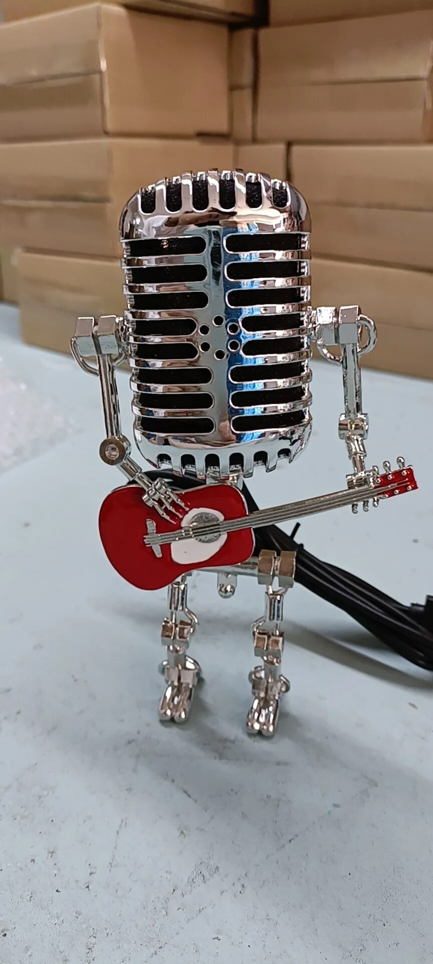 Table Lamp Industrial Metal Robot Desk Light | Kalsten