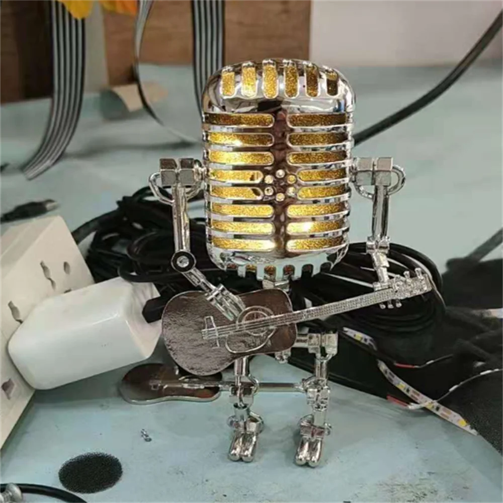 Table Lamp Industrial Metal Robot Desk Light | Kalsten
