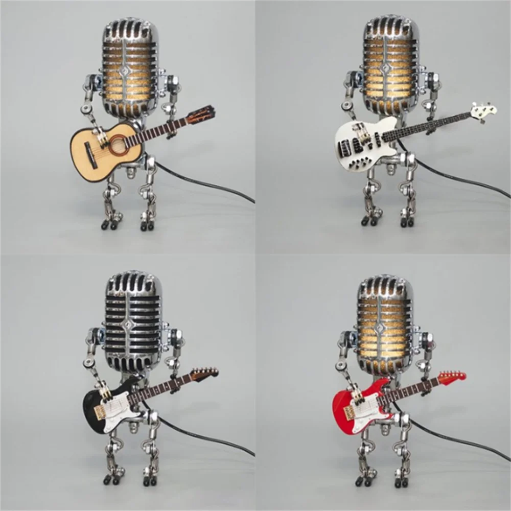 Table Lamp Industrial Metal Robot Desk Light | Kalsten