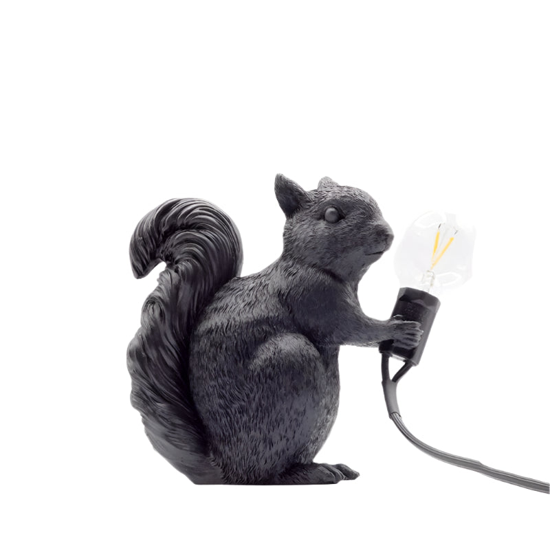 Table lamp squirrel resin LED animal light | Kalsten