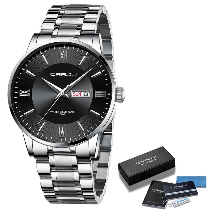 Kalsten | Men’s Stainless Steel Waterproof Sport Quartz Watch