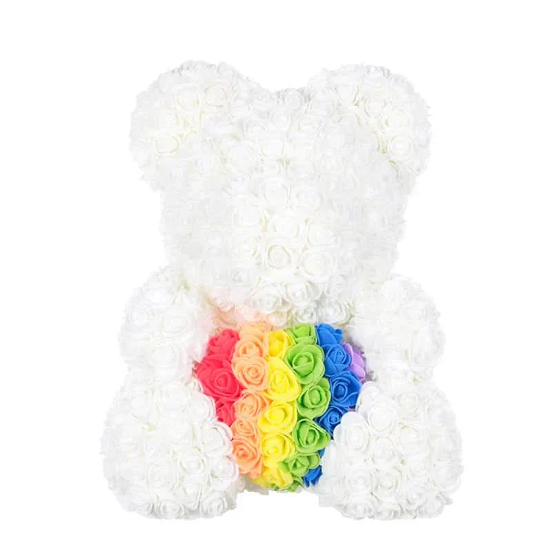 Kalsten | Rose Teddy Bear with Handmade Foam Roses – 40cm