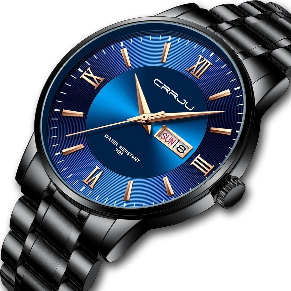 Kalsten | Men's Luxury Waterproof Sports Watch – Stainless Steel Quartz Chronograph