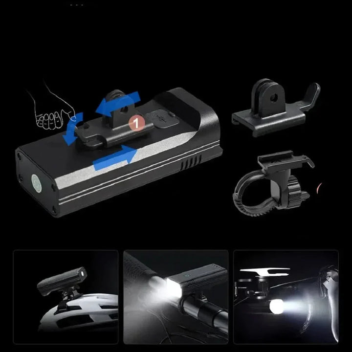 Kalsten | 5000 Lumen USB Rechargeable Bike Light with Mounts