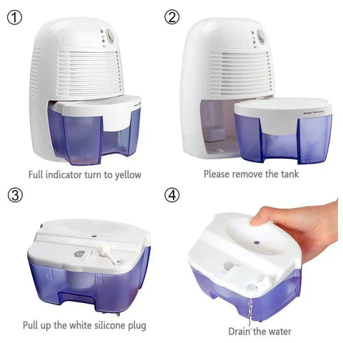 Powerful Portable Mini Basement Garage Crawl Space Home Dehumidifier | Kalsten