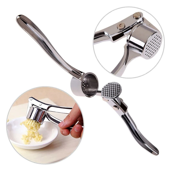 Kalsten | Stainless Steel Garlic Press Chopper: Premium Hand Mill & Masher for Easy Garlic Preparation in the Kitchen