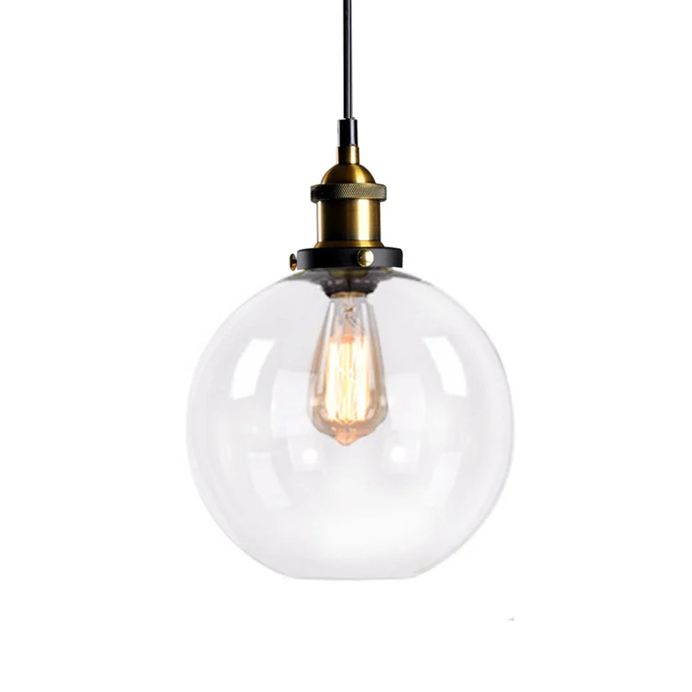 Modern Crystal Glass Pendant Lamp – E27 Brass Chandelier for Bedroom, Dining, Kitchen, and Living Room Decor | Kalsten
