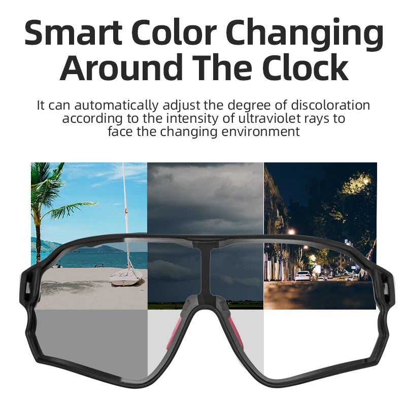 Bicycle glasses with photochromic lenses | Kalsten