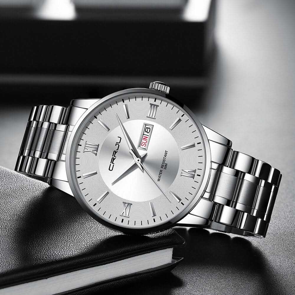 Kalsten | Men’s Stainless Steel Waterproof Sport Quartz Watch